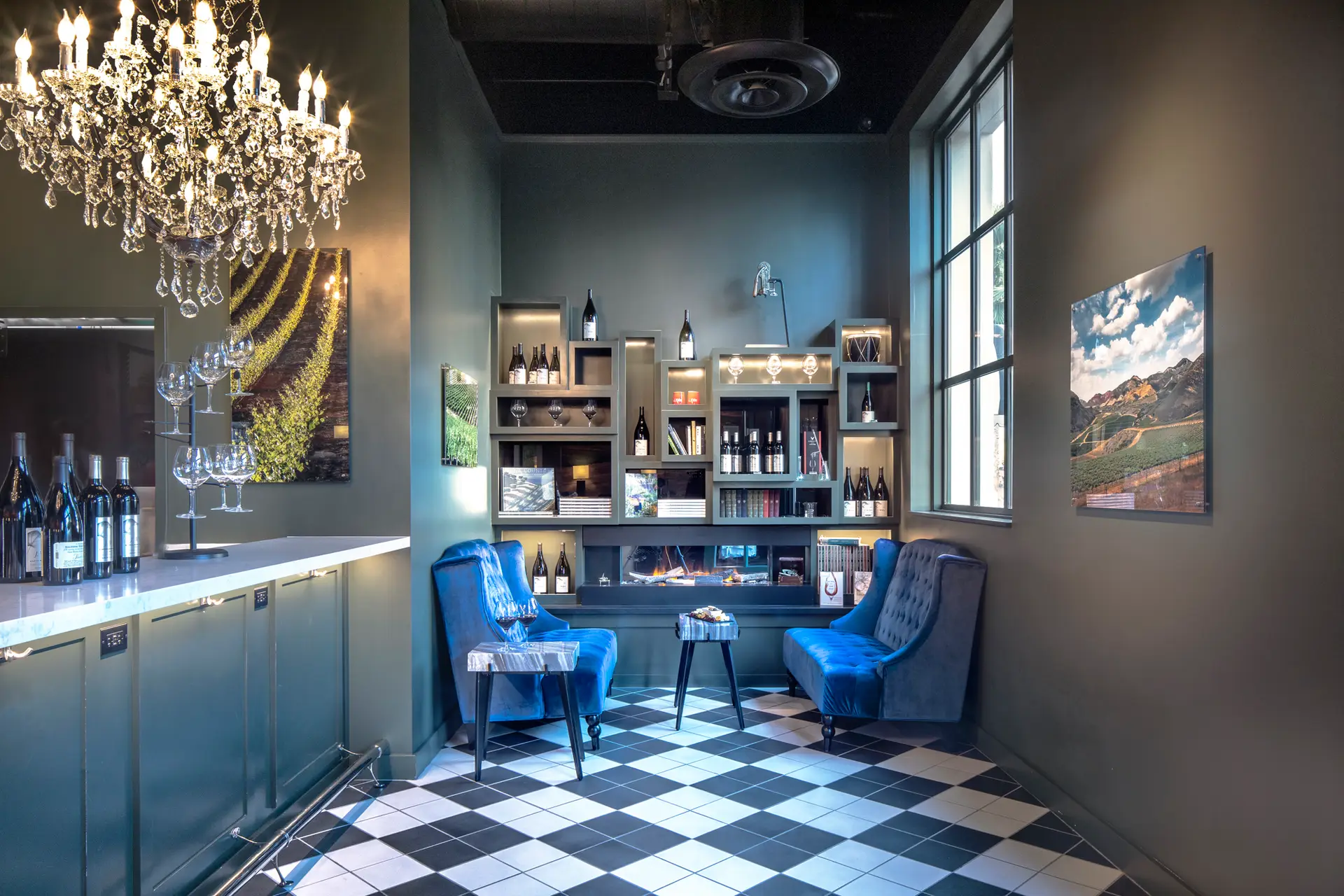 J Wilkes Wine tasting room